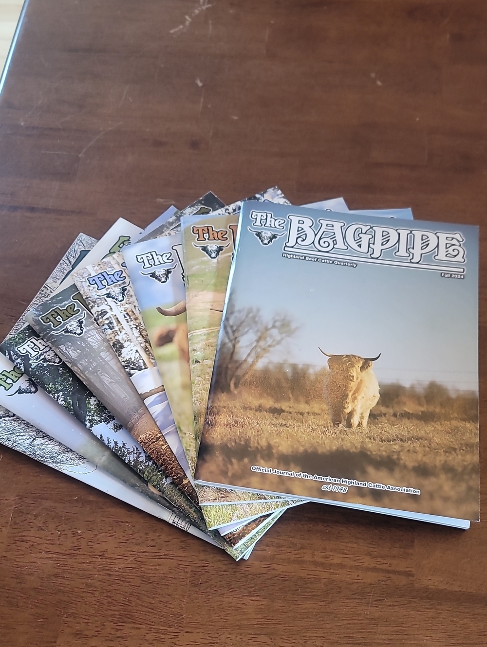 Winter 2023-Fall 2024 The Bagpipe Highland Cattle Magazine